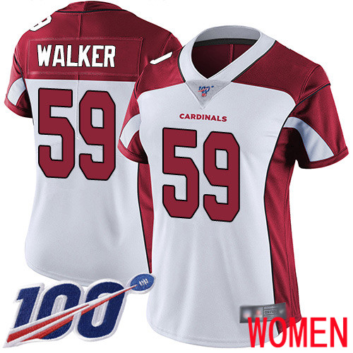 Arizona Cardinals Limited White Women Joe Walker Road Jersey NFL Football #59 100th Season Vapor Untouchable